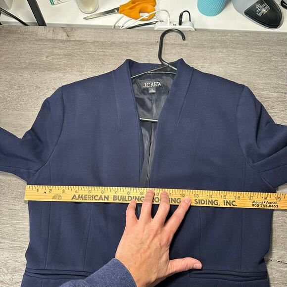 J. Crew Going Out Blazer in Stretch Twill Navy Blue Workwear 8T or 8 Tall - Picture 8 of 9